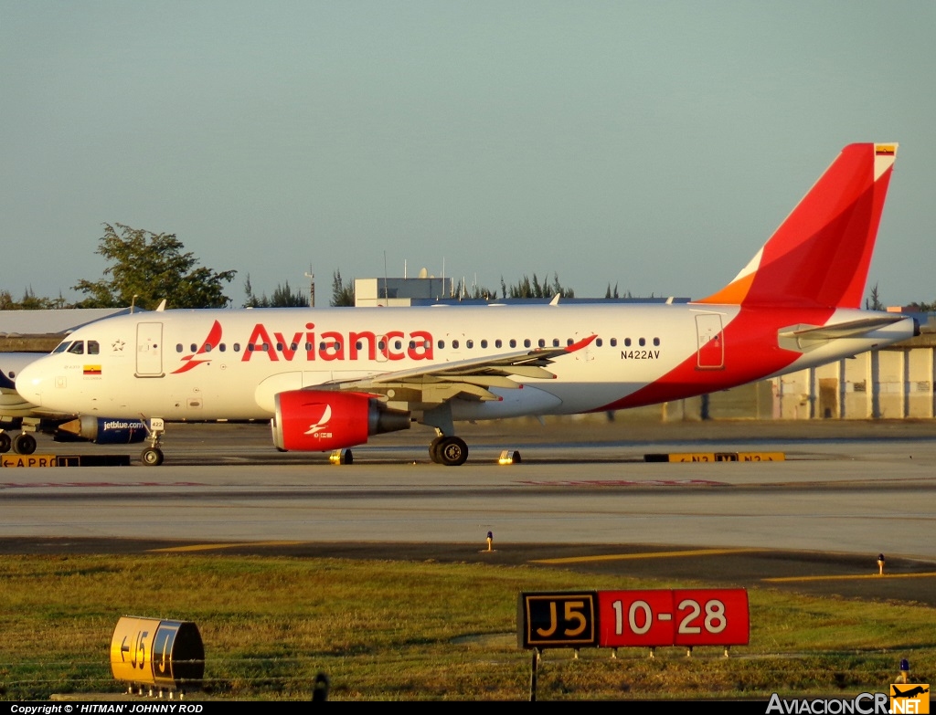 N422AV - Airbus A319-115LR - Avianca Colombia
