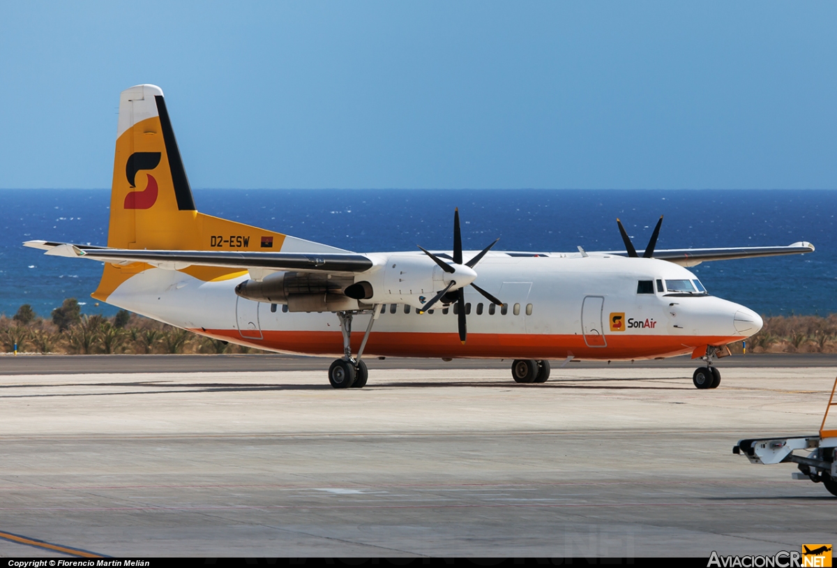 D2-ESW - Fokker 50 - Sonair Servico Aereo