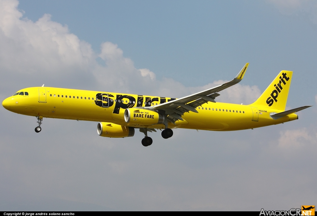 N662NK - Airbus A321-231 - Spirit Airlines