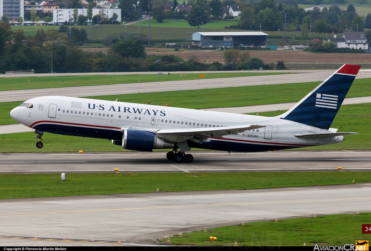 N252AU - Boeing 767-2B7/ER - US Airways