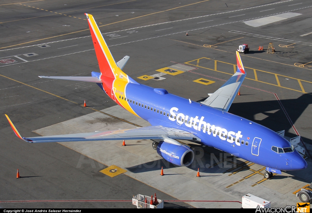 N7708E - Boeing 737-76N - Southwest Airlines