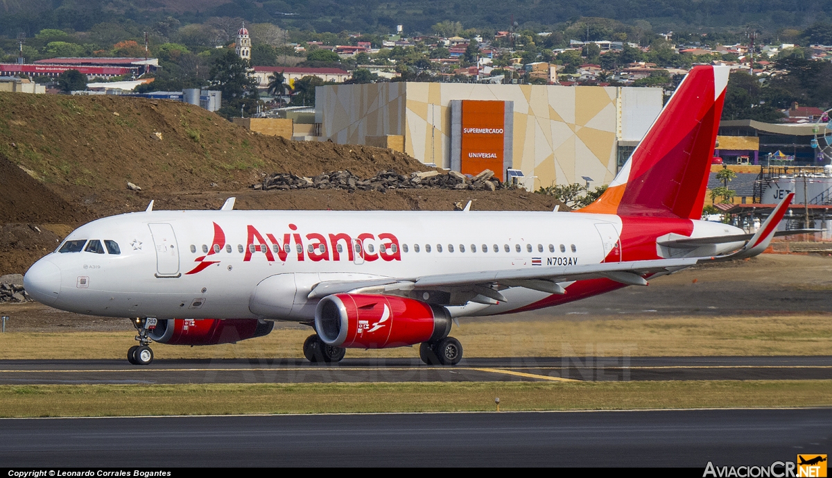 N703AV - Airbus A319-132 - Avianca