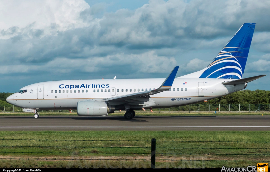 HP-1378CMP - Boeing 737-7V3 - Copa Airlines