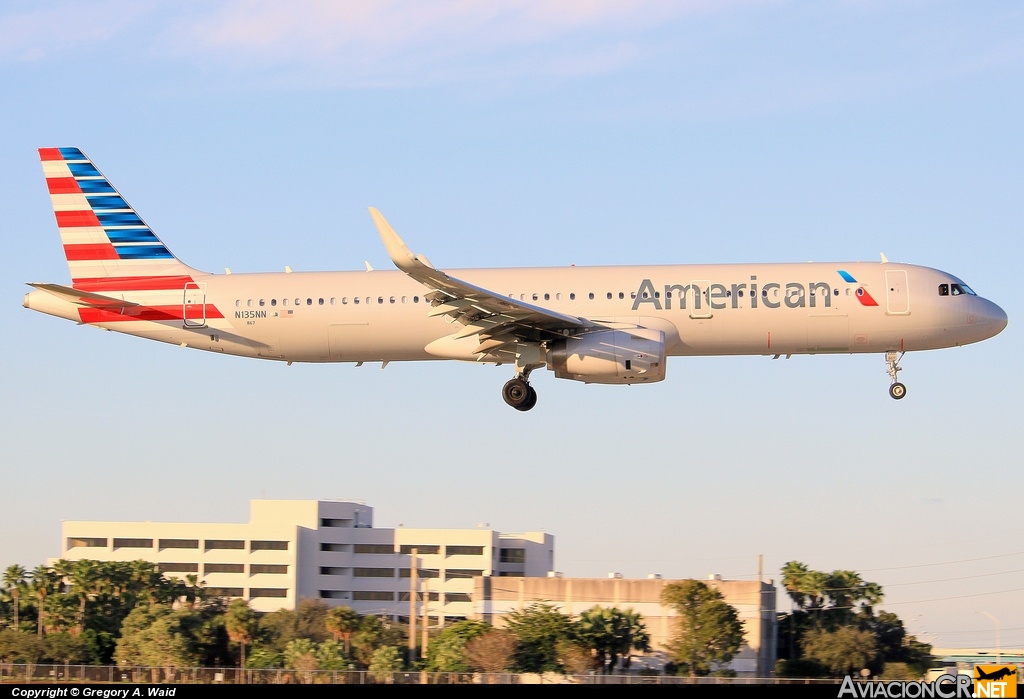 N135NN - Airbus A321-231 - American Airlines
