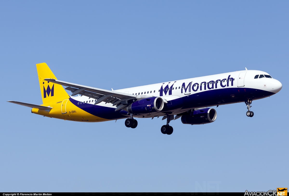 G-ZBAL - Airbus A321-231 - Monarch Airlines