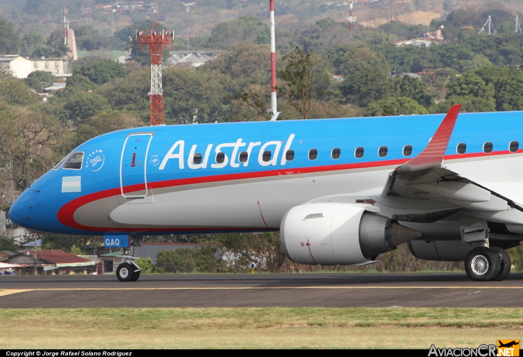 LV-GAQ - Embraer ERJ-190-100AR - Austral Líneas Aéreas