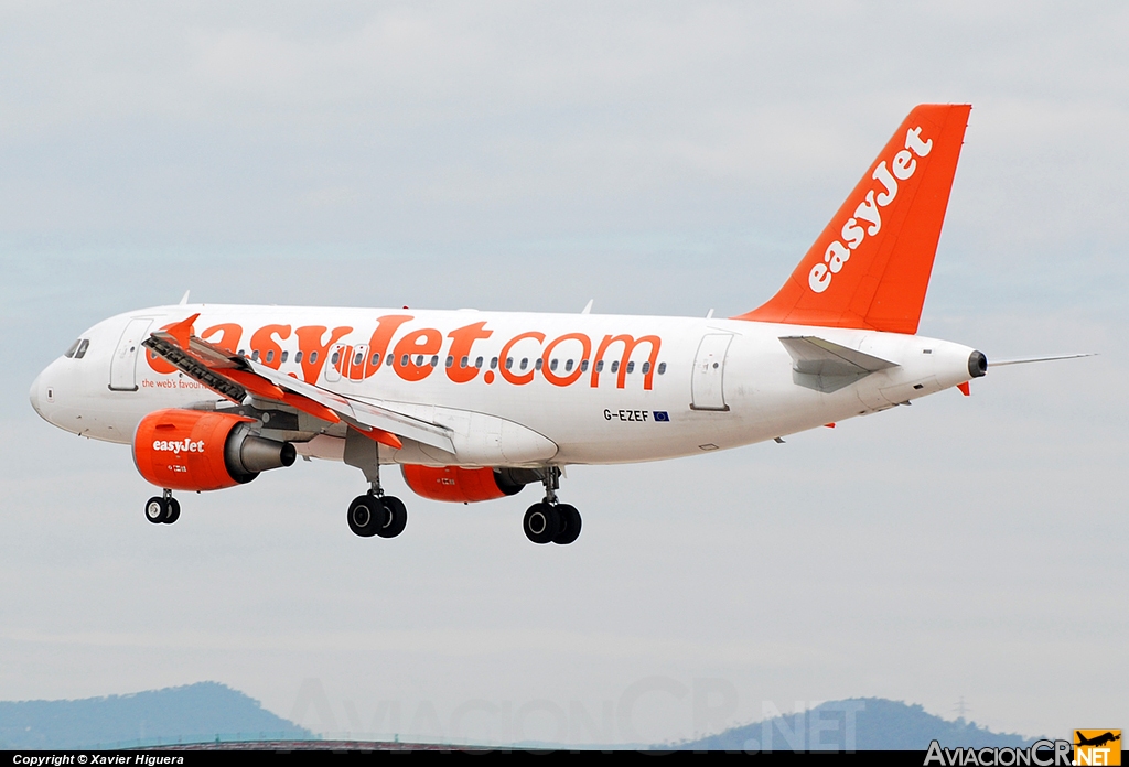 G-EZEF - Airbus A319-111 - EasyJet Airline