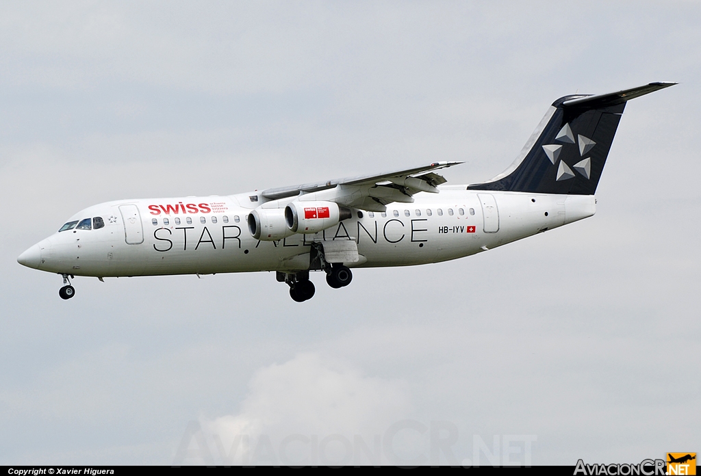 HB-IYV - British Aerospace Avro 146-RJ100 - Swiss International Air Lines