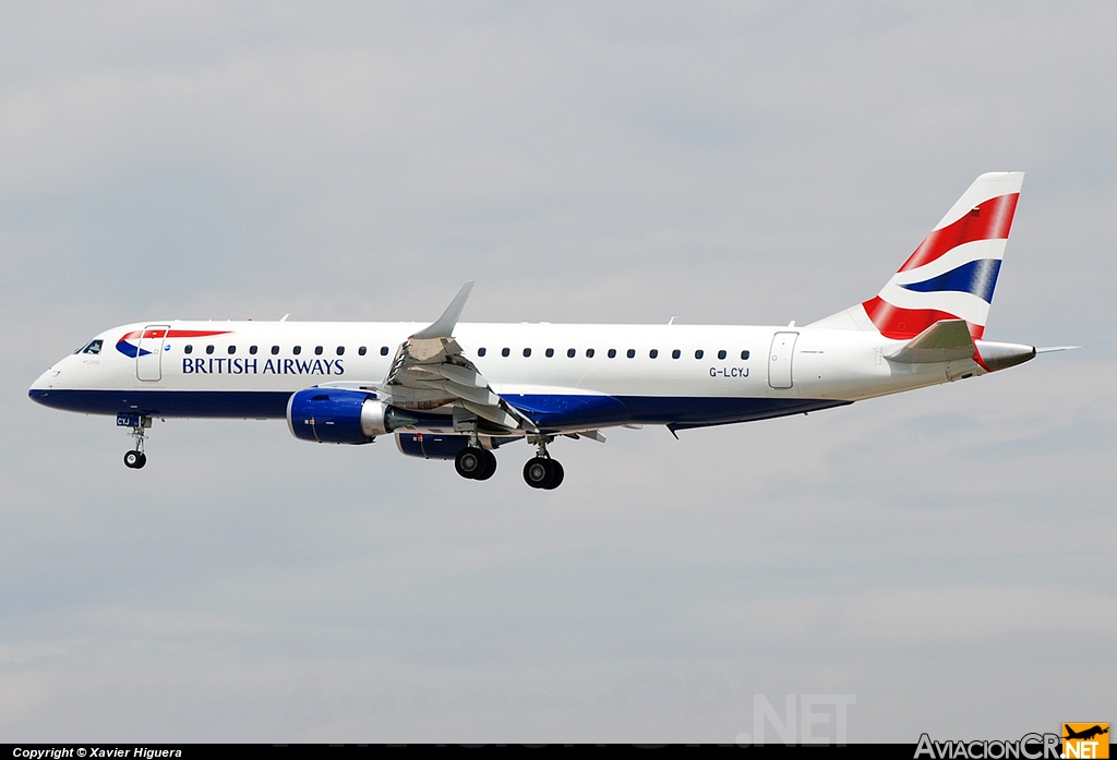 G-LCYJ - Embraer ERJ-190-100AR - British Airways