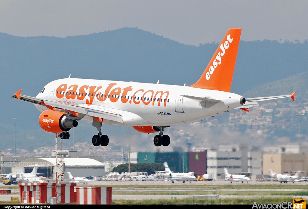 G-EZAI - Airbus A319-111 - EasyJet Airline