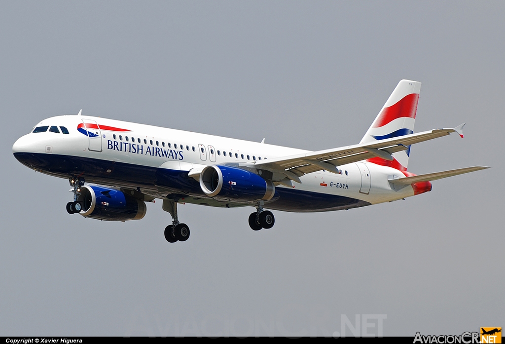 G-EUYH - Airbus A320-232 - British Airways