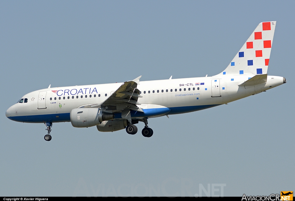 9A-CTL - Airbus A319-112 - Croatia Airlines
