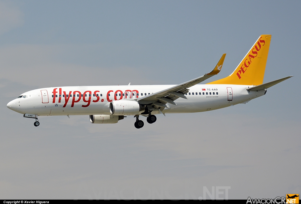 TC-AAO - Boeing 737-86N - Pegasus Airlines