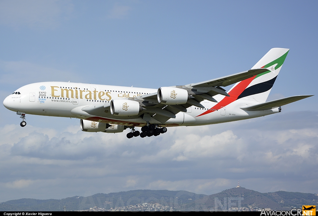 A6-EER - Airbus	A-380-861 - Emirates