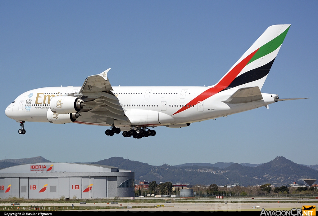 A6-EDF - Airbus A380-841 - Emirates