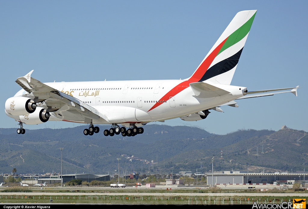 A6-EOI - Airbus A380-861 - Emirates