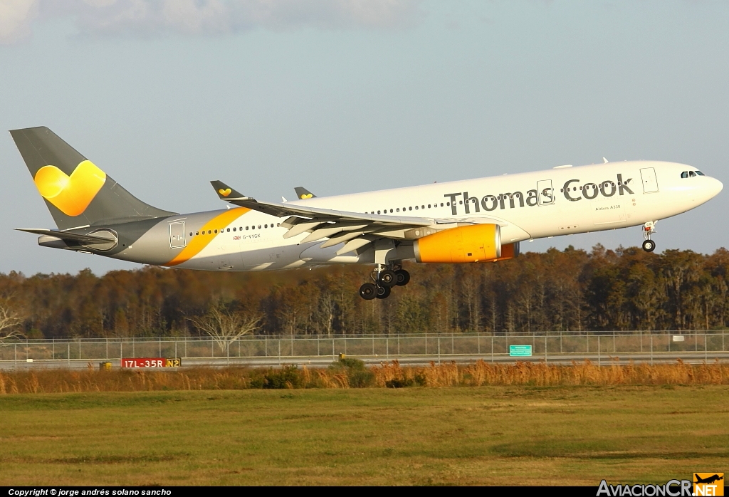 G-VYGK - Airbus A330-243 - Thomas Cook Airlines